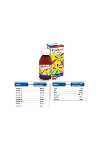 Vitasanol Multivitamin Şurup 250 ML
