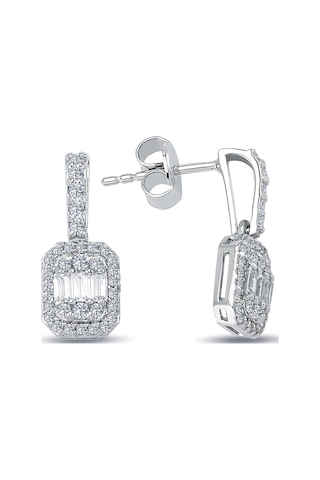 Lova 0,56 Karat Baget Pırlanta Küpe - 3040069