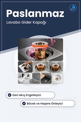 Gider Kapağı Koku Ve Böcek Önleyici Duş Lavabo İçin Geri Akış Eng