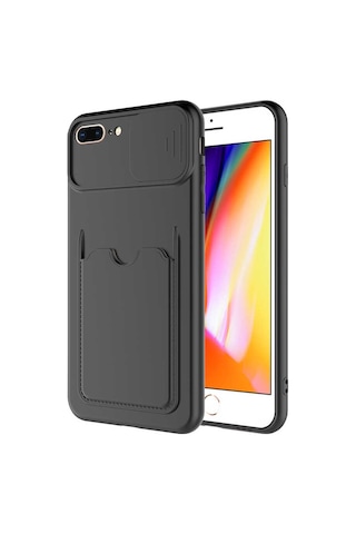 Goocamp Apple iPhone Uyumlu 7 Plus Kılıf Kartix Kapak - Lila Lila