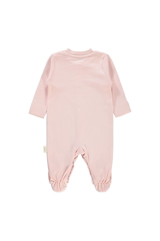 Civil Baby Bebek Organik Patikli Tulum 0-3 Ay Pembe