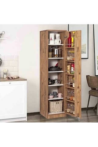 Evistro Kiler Dolabı 90 Derece Açılır Kapak Mutfak Dolabı Atlantik Çam
