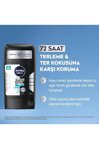 Nıvea Men Black & White Invisible Fresh Stick 50 Ml