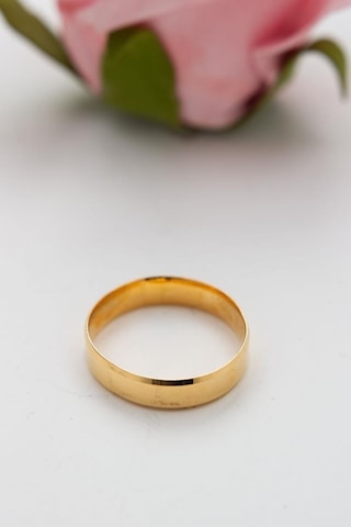 Latif Kuyumculuk 22 Ayar Altın Düz Köşeli Alyans Nişan Yüzüğü Lkyzk1527