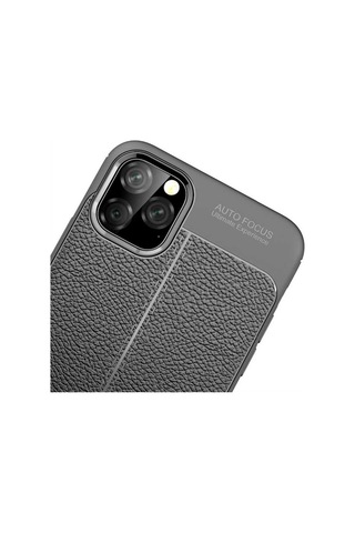 Apple Uyumlu iPhone 11 Pro Max Kılıf Zore Niss Silikon Kapak-Siyah