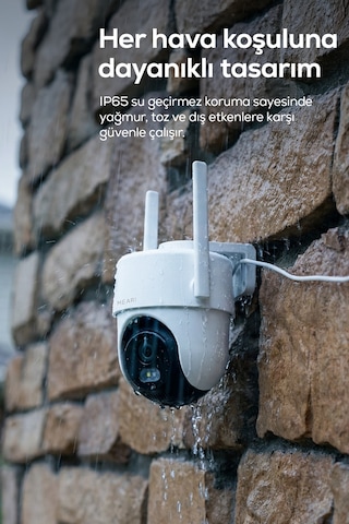 S2 Plus Dış Mekan Kablosuz Wi-fi Ptz Akıllı Güvenlik Kamerası 2,5k, 4mp, Gece Görüşü, Çift Yönlü S