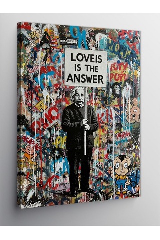 Kanvas Tablo Love İs The Answer 50cmx70cm