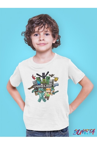 Bumeta Minecraft Lego All Karakter Characters Oyun Game Çocuk Tişört T-shirt 001