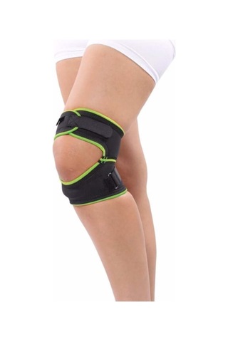 Patellar Tendon Destekli Açık Patella Dizlik Ayarlanabilir Siyah