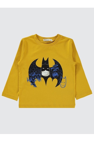 Batman Erkek Çocuk Sweatshirt 2-5 Yaş Hardal
