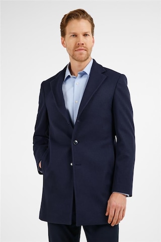 İmza Koyu Lacivert Mono Yaka Esnek Slim Fit Classic Kaşe Palto 1005255101 Lacivert