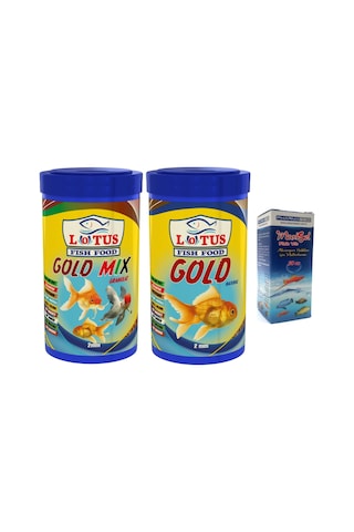 Japon Balığı Yem Vitamin Seti, Lotus Gold Natural ve Mix