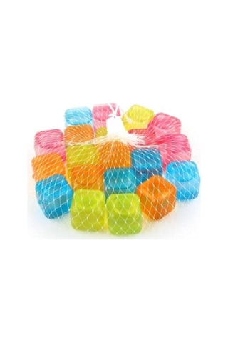 Renkli Buz Küpleri Tükenmez Serinletici Buz Küpleri 20 Adet Asorti