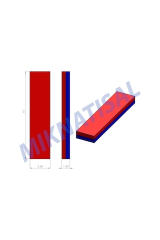 15X3,5X1,4Mm Neodyum Mıknatıs 100 Adet