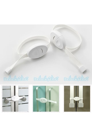 Evokids Çift Kapaklı Askılı Dolap Kilidi (3 Lü Set) Çok Renkli