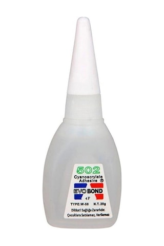 Yapıştırıcı Hızlı Kuruyan Profesyonel Güçlü Etkili 502 Japon Yapıştırıcısı Süper Glue 20 Gr