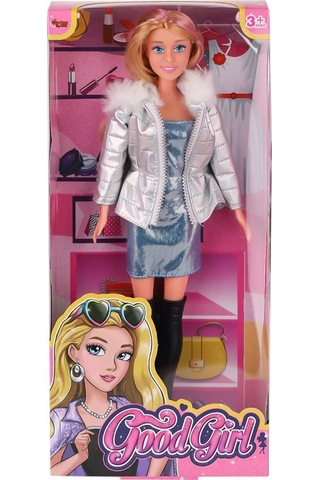 Wg-66770 Parlak Elbiseli Ceketli Bebek 29 Cm