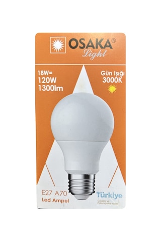 4 Adet Osaka 18w 120w Sarı Işık 3000k E27 Duylu Kalın Duy Led Ampul