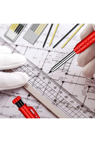 Hangfox Ahşap İşçilik Kalemi İçin Değiştirilebilir Mine Seti - Siyah Ve Altın Karışık 5 Adet - Sadece Mine, Kalem Değil