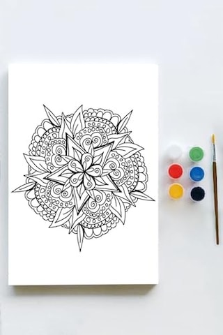 Pster21629 Mandala Tuval Kanvas Tablo Boyama Hobi Seti 10 30x40cm -