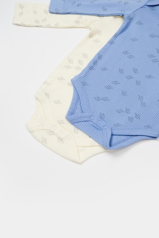BabyCosy Organik Modal Fil Baskılı 2 Li Uzun Kollu Badi 001