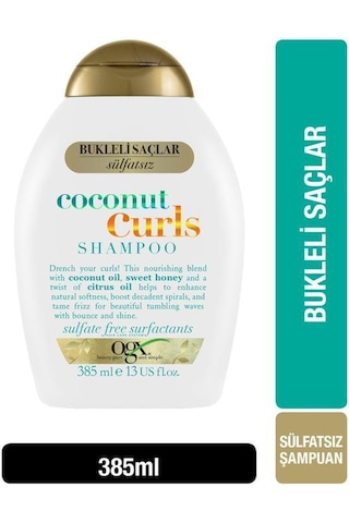 OGX Bukleli Saçlar İçin Nemlendirici Coconut Curls Sülfatsız Şampuan 385 ML