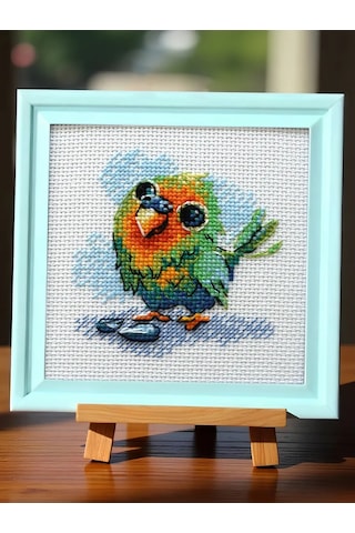 Rıolıs Tığ İşi Nakış Seti Papağan 15x15cm 2284 412215790