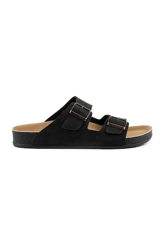 Roy Jones Breezestep Unisex Siyah Çift Toka Günlük Terlik 6500 Siyah