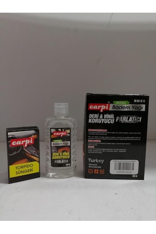 Carpi Deri & Vinil Koruyucu Set Süngerli Badem Yağı 200Ml
