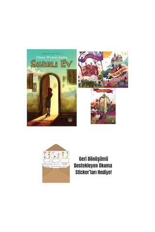 Sihirli Ev Yürüyen Şato Serisi 3 Ciltli + Diana Wynne Jones Üçlü Kitap Seti: Yürüyen Şato Uçan Şato Sihirli Ev