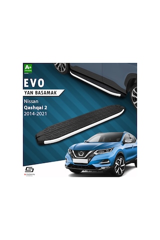S-dizayn Nissan Qashqai 2 Evo Aluminyum Yan Basamak 173 Cm 2014-2021