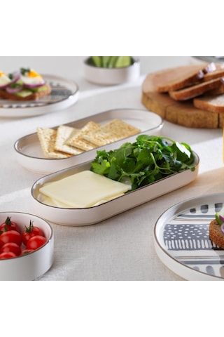 Schafer Sunny 4 Kişilik Kahvaltı Takımı 10 Parça Gri