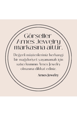 Arnes Jewelry Çelik Çeyrek Altın Takılabilen Kelepçe Bileklik Ar411nes Gold