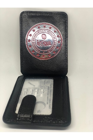 Içişleri Bakanlığı Rozetli Kredi Kartlık Hakiki Deri Tc017