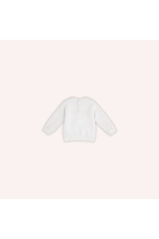 Erkek Çocuk Nakışlı Sweatshirt Ekru 2421bb08030-4975 001 Ekru