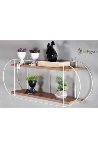 Fullreyon Dekoratif 2 Raflı Duvar Rafı (523190578)