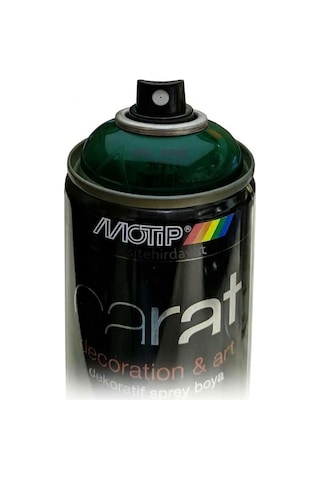 Motip Carat Ral 6005 Sprey Boya 400ml - Parlak Yeşil Çok Renkli
