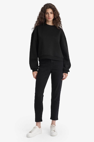 Defacto Siyah Kadın Sweatshirt D6645ax/bk81 Siyah