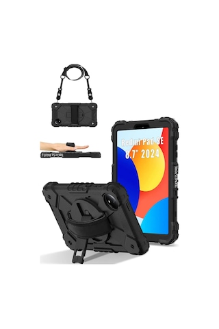 Xiaomi Redmi Pad Se 8.7 Inç Kılıf Askılı Yüksek Koruma Defender Standlı Case Kılıf