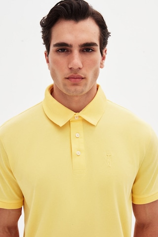 Twn Slim Fit Işın Çiçeği Pike Dokulu T-shirt 4ec146011784m Işın Çiçeği