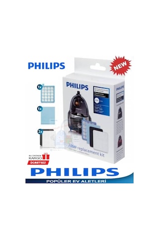Philips Uyumlu Powerpro Compact Fc9323/07 Hepa Filitre Seti (409337005)