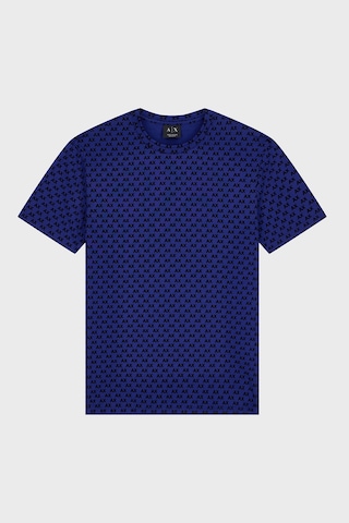 Armani Exchange Logolu % 100 Pamuk Bisiklet Yaka T Shirt Erkek T Shirt Xm003079 Af10356 Mb036 Mavi-siyah Mavi - Siyah