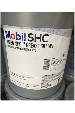 Mobil Shc Grease 681 WT Kova Sentetik Rüzgar Türbin Gresi 16 KG