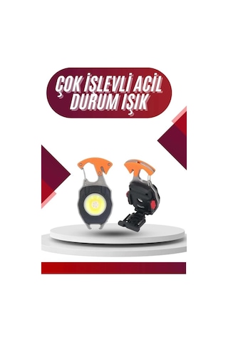 7 Modlu Mini Led Lamba Anahtarlık Usb Şarjlı Kamp İçin Taşınabilir