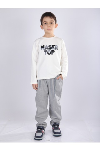 Xo Kids Erkek Çocuk 3lü Alt Üst Takım 6-9 Yaş 13216 Gri