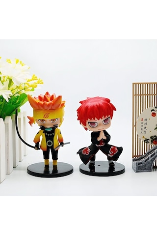 Naruto Uzumaki Gaara Rock Lee 3'lü Anime Koleksiyon Figür Seti 6-7 Cm