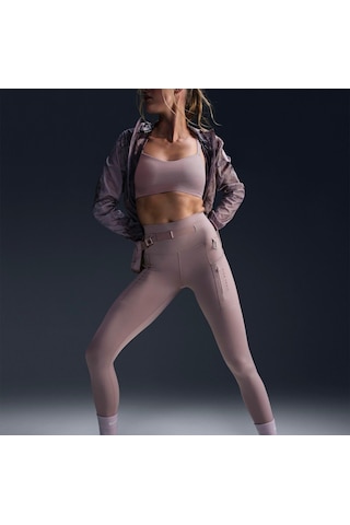 Nike Trail Go 7/8 Yüksek Destekli Kadın Koşu Taytı Sıkı Ve Dar Kalıptır Extra Çantalıdır -sportxstore Mor