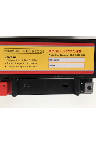 Akü Ytx7a-bs (mf) 12v 7ah Sct Ve Motosikletler İle Uyumlu
