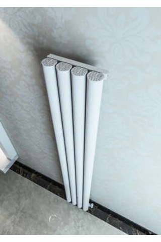 Warma Ula Dikey Alüminyum Radyatör 275x1800 Pütürlü Beyaz Ral 9016
