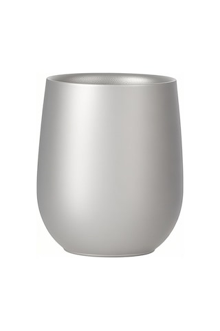 Mufunye Titanyum Çift Katlı Su Bardağı 120ml - 50g Hafif Tasarım Gümüş